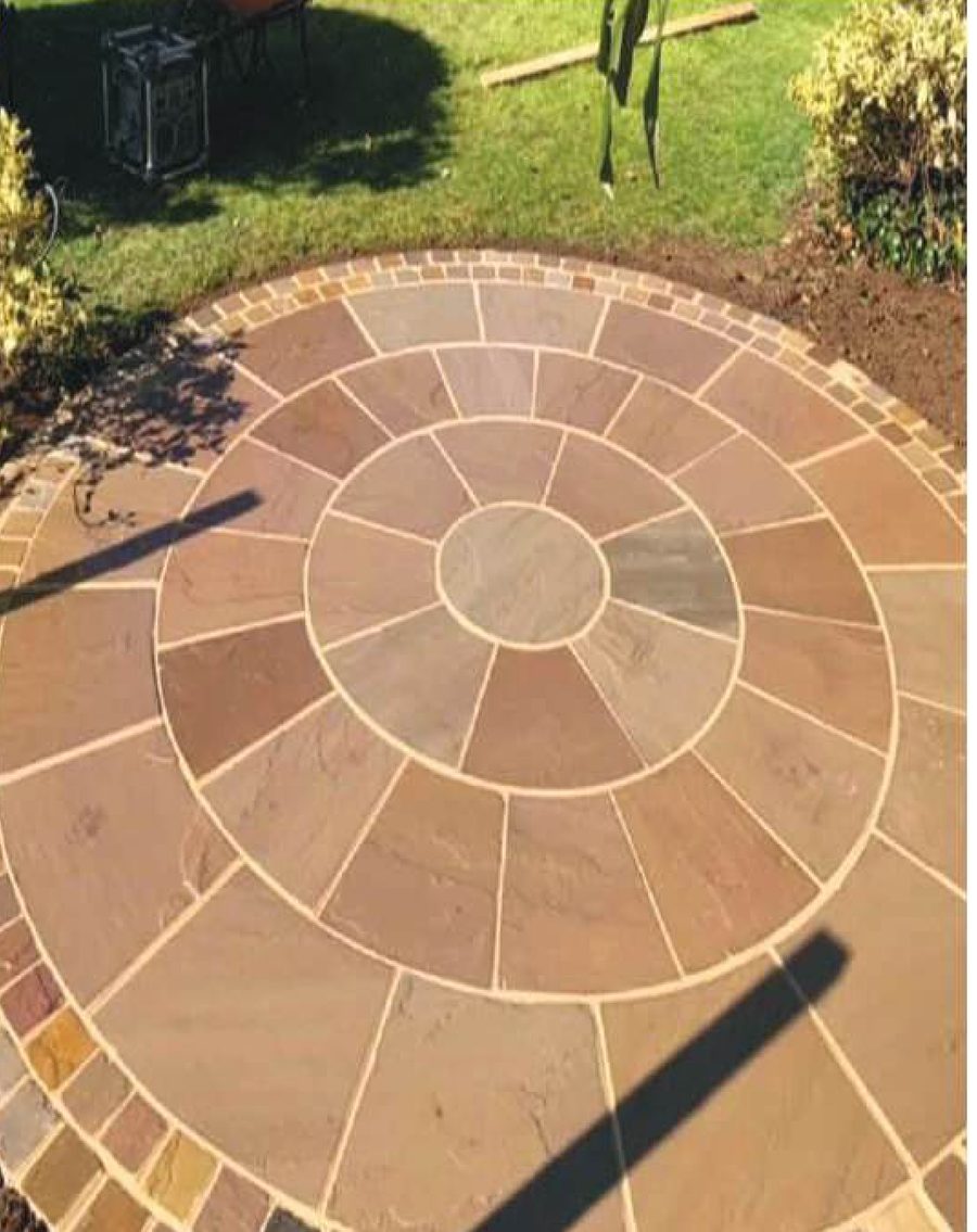 Rajgreen natural stone paving circle