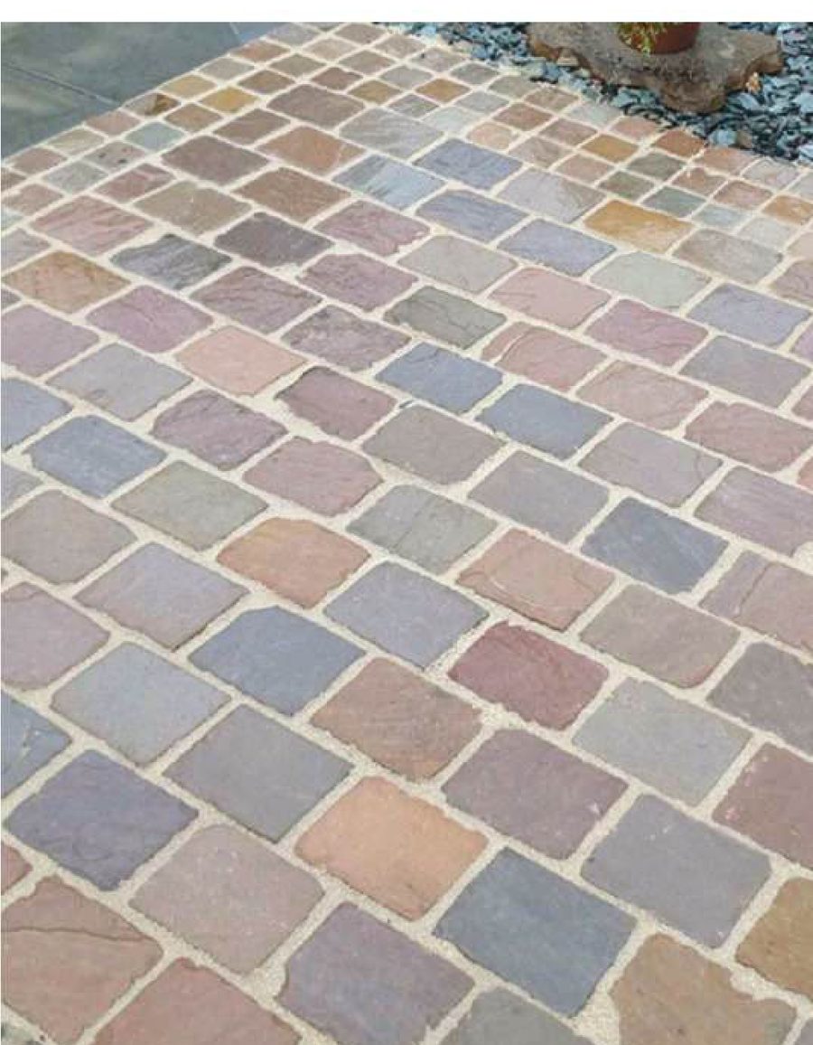 Rajgreen natural stone cobbles