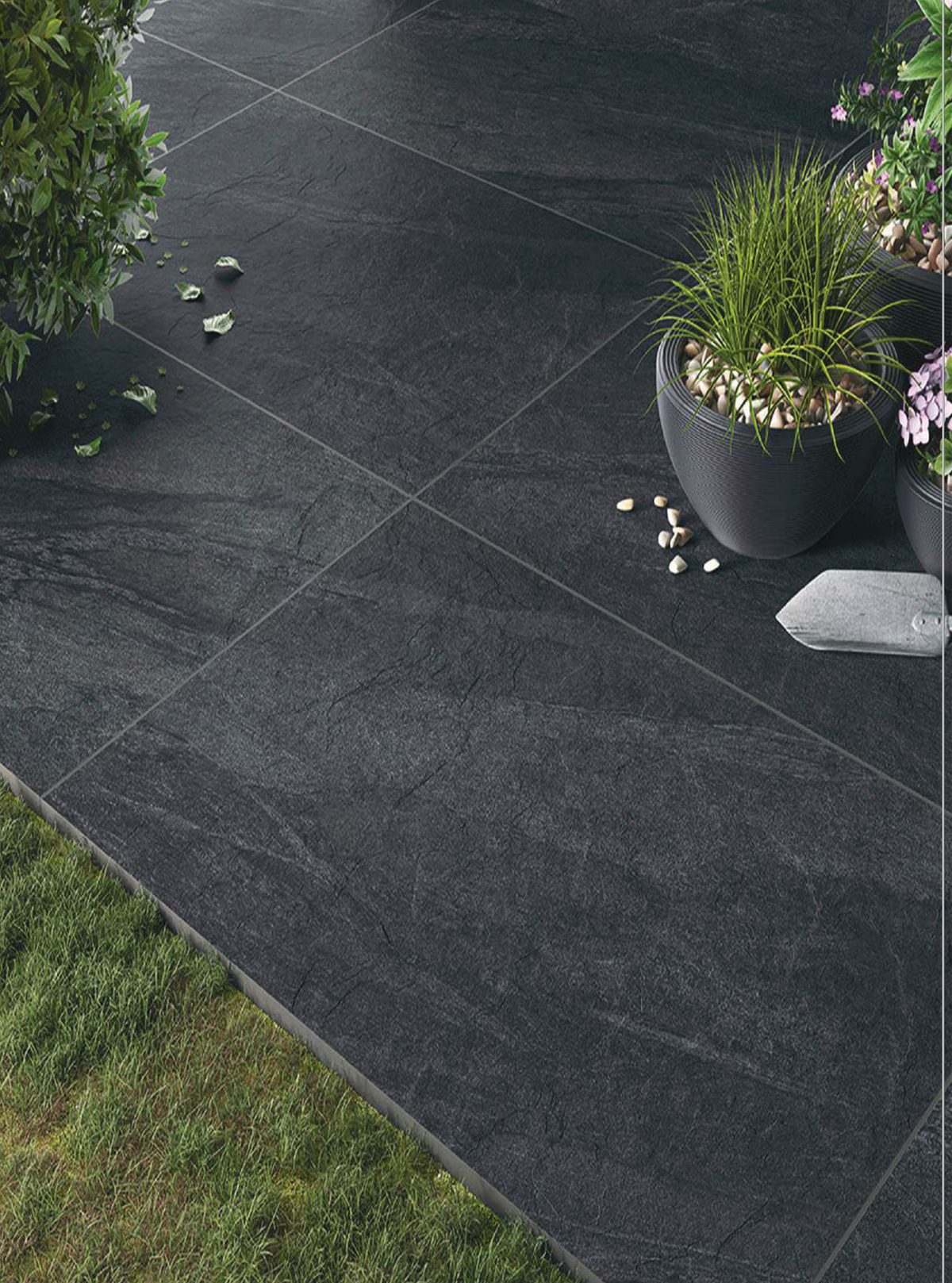 Anthracite 20mm porcelain paving