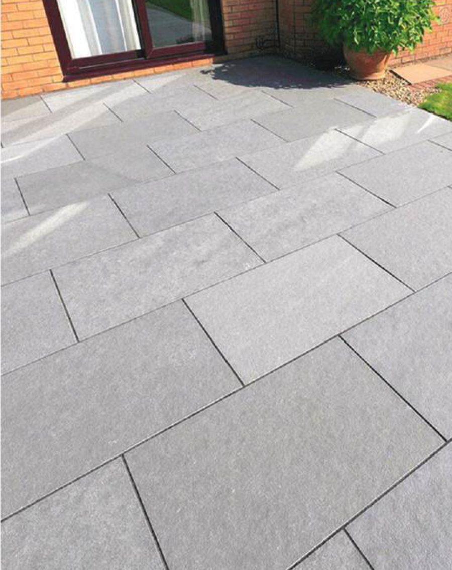 Grey Limestone paving slabs