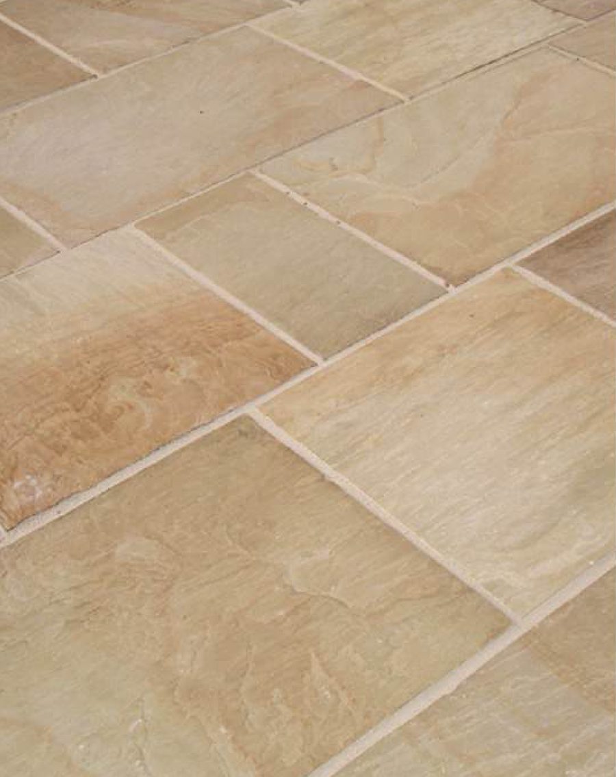Camel Dust riven sandstone paving