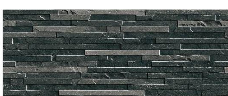 London Black porcelain wall cladding