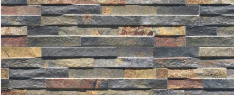 Rustic Copper porcelain wall cladding